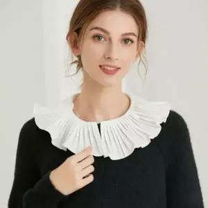 넥케이프 이너셔츠 쉬폰 카라 레이어드