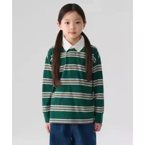 무신사스탠다드 키즈 멀티 스트라이프 럭비 셔츠 1 그린 1676640