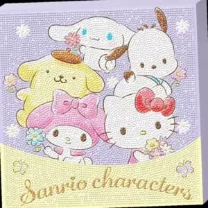 보석십자수 25x25 신리오캐릭터즈 아늑 봄날