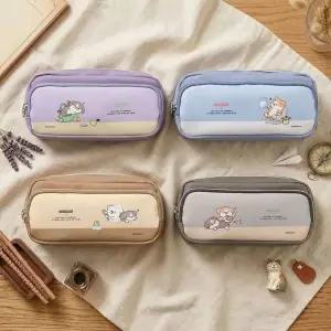 이리눕개 투포켓 대용량 필통 (랜덤)