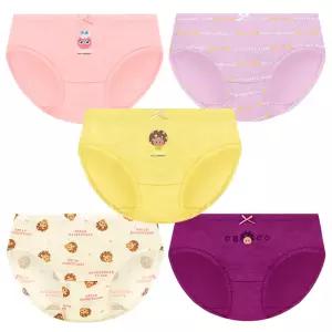 (제이지몰)엠알키즈 캐릭터 여아 속옷 삼각팬티 순면 5매 세트 브레드이발소 BW605