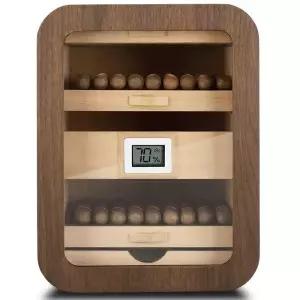 시가휴미더 대용량 시가 조절 케이스 박스 온도 습기 습도계 휴미더 목재 습도 고급