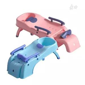 임산부 욕실 머리감기 접이식 보관 등받이 포함 목 지지 샴푸 세발 의자 세트