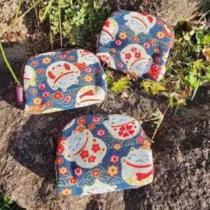 복고양이 엔화지갑 파우치 WFG09TV