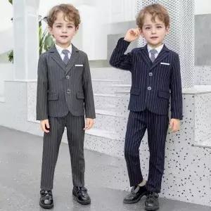 턱시도 정장 세로 스트라이프 의상 풀셋