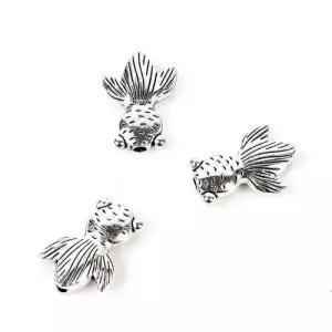 키링 목걸이 펜던트 금붕어 실버 부자재 WFG39MJ