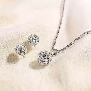 목걸이귀걸이세트 여자친구선물 샤인볼목걸이귀걸이 WFG1MHX