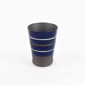 [콩심팥심]재팬 라인 컵 (블루) 세라믹 도자기컵 선물용 카페컵 스타일컵