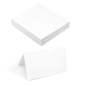 QUACC 50 PCS 플레이스 장소 97인치 네임 홀리데이용 흰색 테이블 결혼식 텐트 카드 카드 54인치