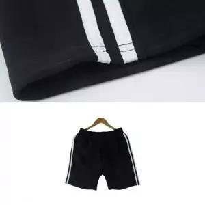 5부 트레이닝반바지 남녀공용 두줄