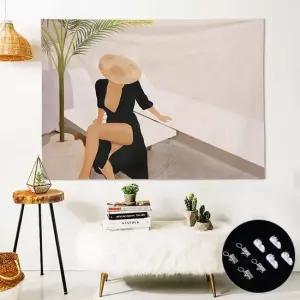 패브릭포스터 인테리어 벽장식 소품 패브릭 포스터 가리개 커튼 가림막커튼