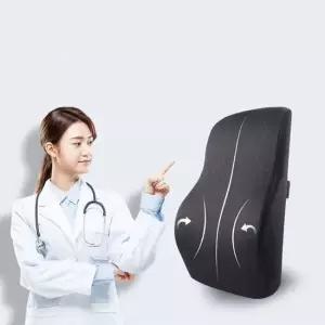 메쉬등받이 허리쿠션 받침 의자 메모리폼 등받이 시트 통풍등받이