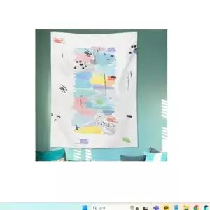 가리개커튼 특대 컬러 패브릭 포스터 가림막 커튼 가리개 커텐 바 패브릭포스터