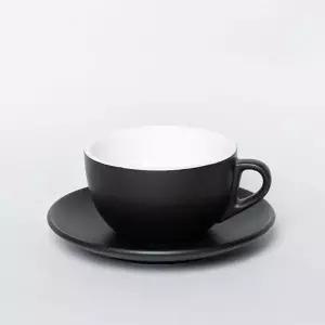 노빌따 KA 커피잔 3호 350ml 블랙 세라믹컵 도자기컵 찻잔 홈카페 그릇