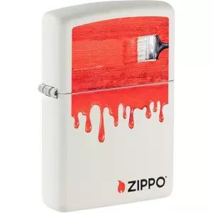 지포 라이터 무광 화이트 페인트 디자인 미국산