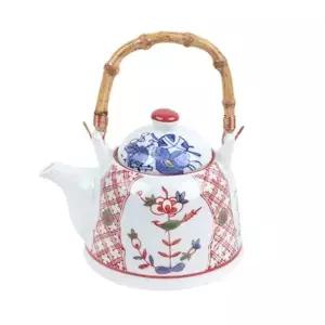 하이토 플라워 주전자 차주전자 꽃무늬 세련된 편리한