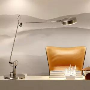 관절 슬림 스탠드 조명 라운드 탁상용 램프갓 독서등 해외 관절형 회전형 공간활용 터치