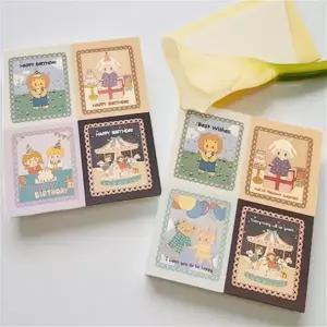 각대 봉투 꾸미기 선물 포장 예쁜 페이퍼 기프트백 빈티지 일러스트 100매