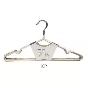 베이직 옷걸이 외투걸이 행거 헹거 10P 논슬립 회전식 일반 다용도 티셔츠걸이