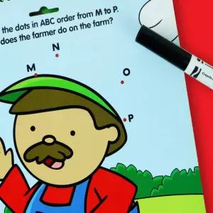 영어교구 놀이북 알파벳 학습용 Fun&Letters Farm 1권 사계절 영어교구