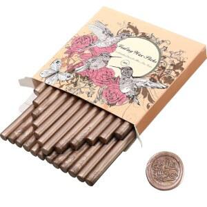 글루건용 24개 밀봉 왁스 스틱 카드 봉투, 청첩장, 선물 포장, 와인 패키지용 7mm 미니 스틱(샴페인)