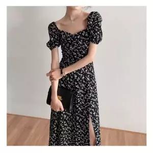 [하프클럽/]셔링 트임 플라워 롱원피스 UC-0118