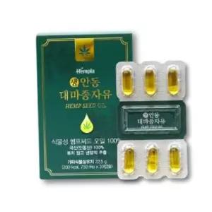 대마종자유 헴플라 생 안동 캡슐 750mg x 30캡슐 오일