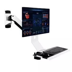 산업용 모니터 키보드 연구실 브라켓 벽걸이 행거 스크린 거치대암 장비 사무실