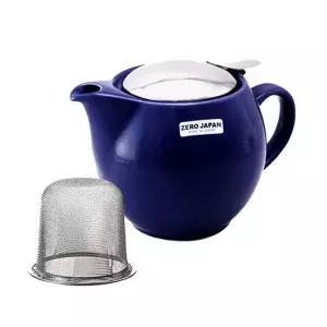 제로제팬 도자기 티포트 라운드 마린블루 480ml 티팟 차주전자