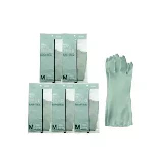 [너만아는잡화점]코멕스 면코팅 고무장갑 민트 중(M) x 10켤레