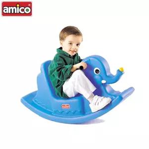 아미코 흔들코끼리 파랑 승마놀이 목마 장난감 아기승마 흔들마 승마장난감 두돌 돌