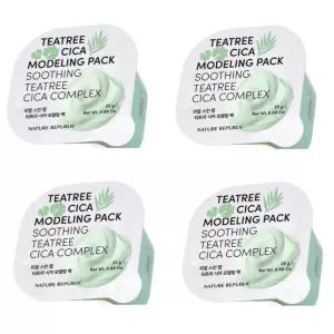 네이처리퍼블릭 모델링팩 석고 리얼스킨랩 티트리 4개 BNS