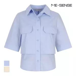 [미센스] 앞포켓장식 블라우스_MB44BLM102Z