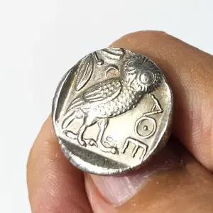 아테나 올빼미 행운동전 지혜의여신 합격기원 시험부적 미네르바코인