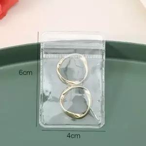 ( )소형 액세서리 지퍼백 20장세트 귀걸이 반지 목걸이 포장 수납 파우치 보관용