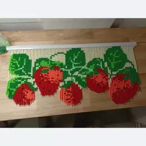 픽유아 11번가 딸기 비즈발 만들기 장식품 커튼 구슬 DIY