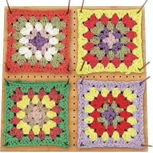 카테크로 11.4x11.4인치 대나무 크로셰 블록 보드 액세서리 플레이트 스틸 니들 뜨개질 사각 선물 엄마와