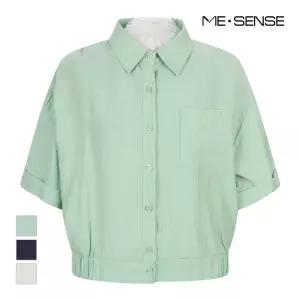 [미센스] 밑단 밴딩 반팔 블라우스_MB45BLS302Z