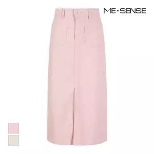 [미센스] 앞포켓 절개 데님스커트_MB45DSM302Z