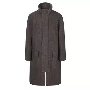 갤러리아 [SIEG] 브라운 울 캐시미어 다이애그널 롱 코트 (PHHAX7019)