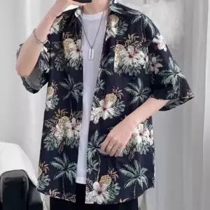 남자 여름 휴양지 바캉스 해변 반팔 남방 셔츠 루즈핏 하와이 휴가룩 비치웨어 여행