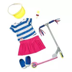 키움하우스 오지돌스 블랙발레리나안나+스쿠터의상세트 4571514