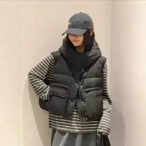 여사친 캐주얼 조끼 다운 후드 패딩 민소매 1PICK1