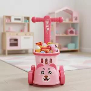 곰돌이 소이카트 마트놀이 장바구니 카트 음식모형 쇼핑 장보기 소꿉놀이 장난감 세트 어린이