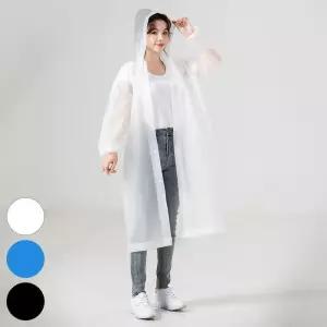 빅사이즈사랑해요 R153L407 솔리드후드단추레인코트 DK (17230047A)