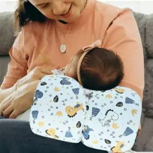 쌍둥이 수유 쿠션 3D 입체형 셀프 양손 프리 모유 분유 휴대용 순면