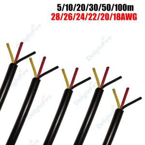 3코어 피복 케이블 주석 도금 구리선 282624222018AWG 510203050100M LED 연장 자동차용 라이트