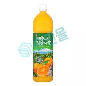 [셀러허브]롯데칠성음료 제주사랑 제주감귤 1.5L x 3개입 /s (S39174918)