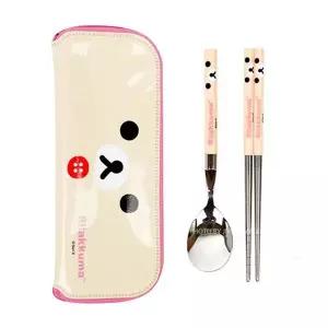[오너클랜]BS 슬림 수저케이스세트(얼굴)(핑크) 젓가락연습 아기선물