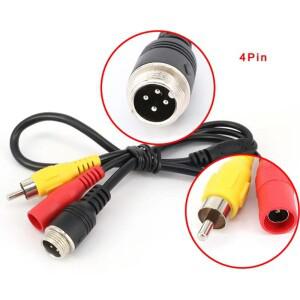 M12 4핀 항공 남성 여성-BNCRCADC 라인 AV 차량용 어댑터 케이블 연결 CCTV 카메라 안전 커넥터 D4